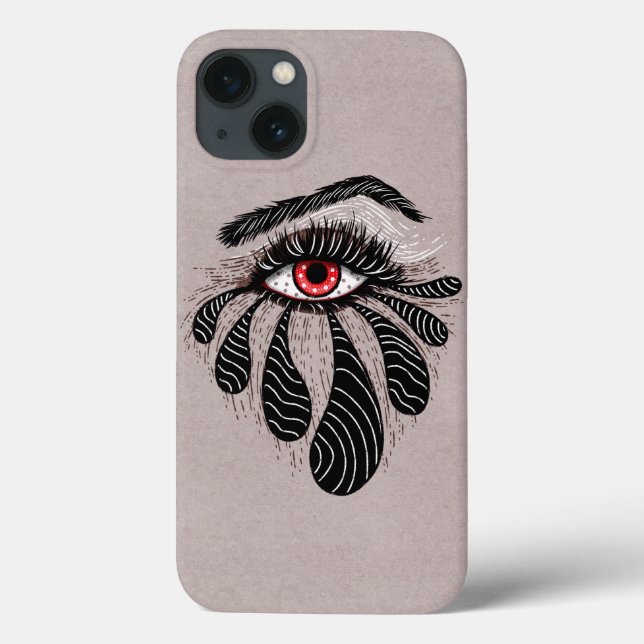 Gothic-Auge-Tattoostil Case-Mate iPhone Hülle (Rückseite)