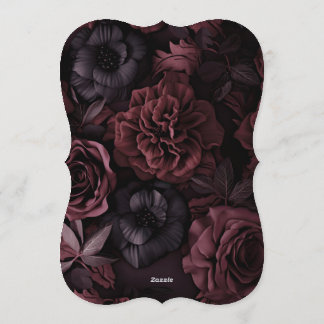 Gothic Aurelian Nightfall Wedding Invitation Einladung