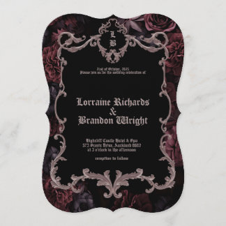 Gothic Aurelian Nightfall Wedding Invitation Einladung