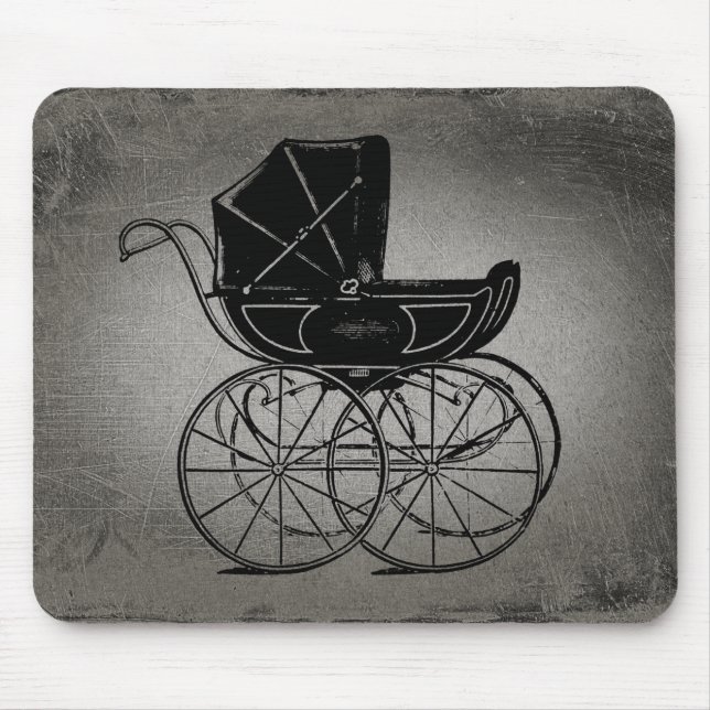 Gothic Baby Carriage Mousepad (Vorne)