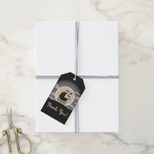 Gothic Baby Shower Halloween Carriage Geschenkanhänger