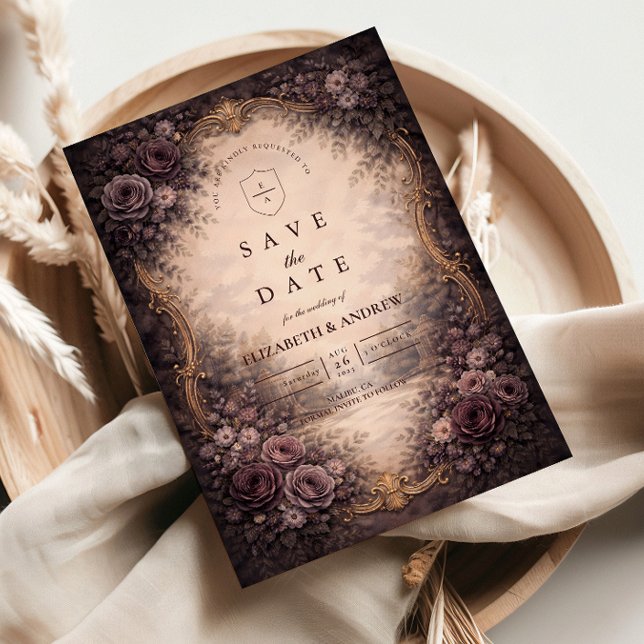 Gothic Barock-Rosen-Hochzeit Save The Date (Von Creator hochgeladen)