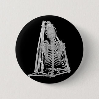 Gothic Bat Skeleton Button