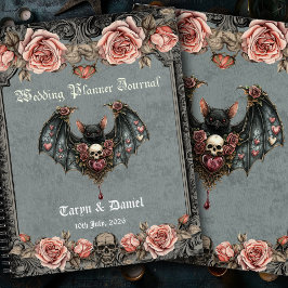 Gothic Bat Wedding Planner Journal Notizbuch