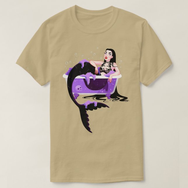Gothic Bathbomb Mermaid T-Shirt (Design vorne)