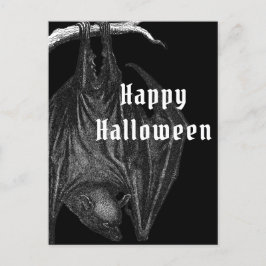 Gothic Bats Happy Halloween Postkarte