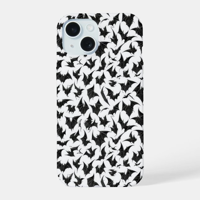 Gothic Bats Phone Case iPhone 15 Hülle (Rückseite)