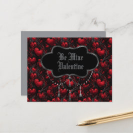 Gothic Be Minel Valentine  Postkarte