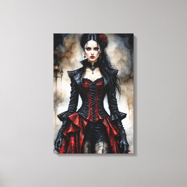 Gothic Beauty Leinwanddruck (Vorderseite)