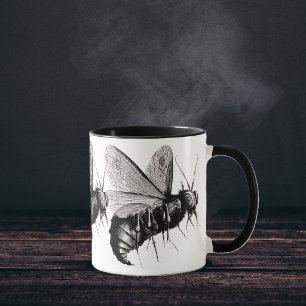 Gothic Bienen Schädel Flügel Tasse