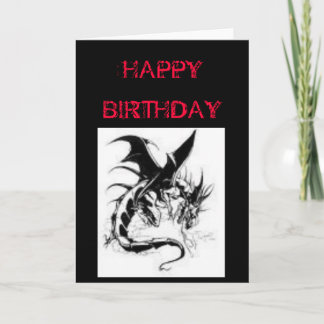 GOTHIC BIRTHDAY KARTE