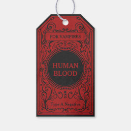 Gothic Black and Red Antique Vampire Blutmarke Geschenkanhänger