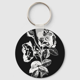 Gothic Black Antique Rose Schlüsselanhänger