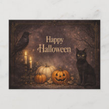 Gothic Black Cat Halloween