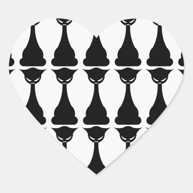 Gothic Black Cat Silhouette Aufkleber (Vorderseite)