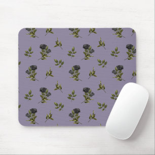 Gothic Black Flower Muster Mousepad