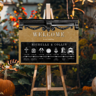 Gothic Black & Gold Orden von Veranstaltungen Hoch Poster