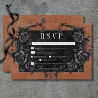 Gothic Black Raven & Black Rose Rost Dinner