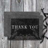 Gothic Black Raven & Black Roses Hochzeit