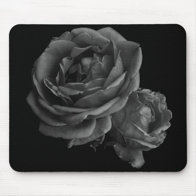 Gothic Black Rose Mousepad (Vorne)