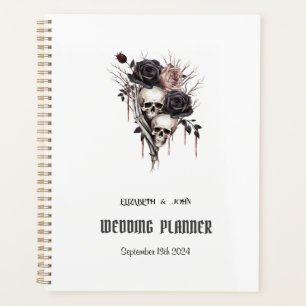 Gothic Black Roses Totenköpfe Planer