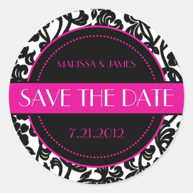 Gothic Black & White Blühend Umschlag Aufkleber (Vorderseite)