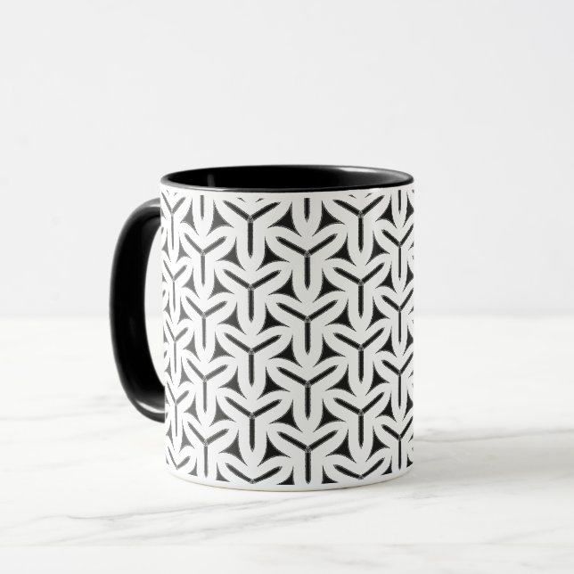 Gothic Blades Pattern Kaffee Tasse (Vorderseite Links)