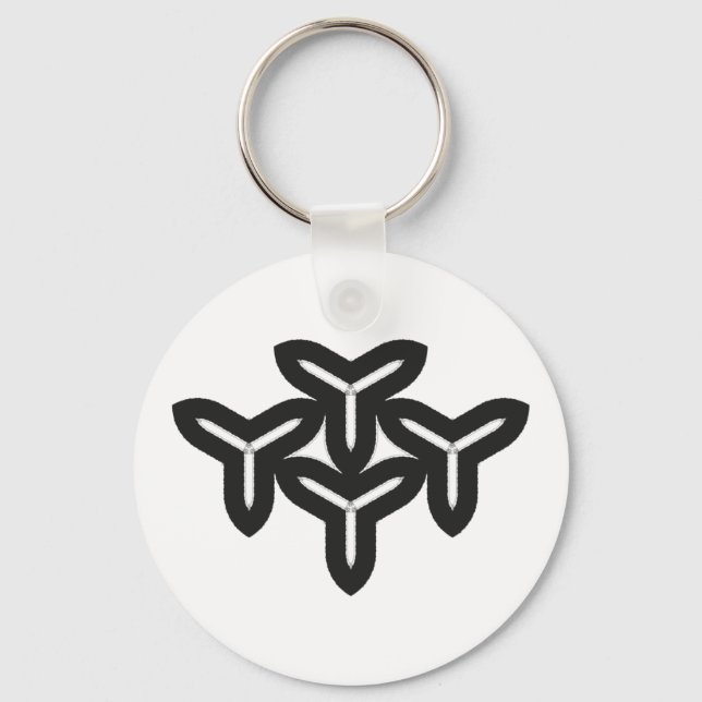 Gothic Blades Pattern Keychain Schlüsselanhänger (Vorderseite)