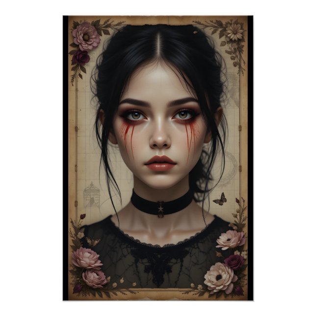 Gothic Blood Portrait Poster (Vorderseite)