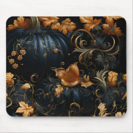 GOTHIC BLUE HALLOWEEN PUMPKINS GELBE BLUE BLUES MOUSEPAD