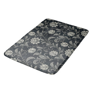 Gothic-Blumenmuster Badematte