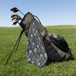 Gothic Blumenmuster Golfhandtuch