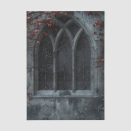 Gothic Bogenfenster mit Efeu Dekorpapier Seidenpapier