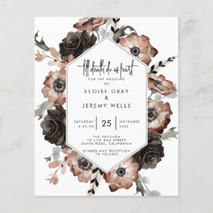 Gothic Boho Hochzeitseinladung
