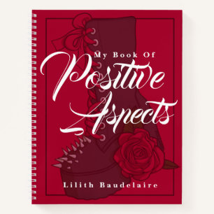 Gothic Boot Red Script Buch Positive Aspekte