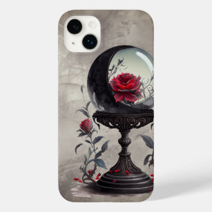 Gothic Boudoir   Moon Crystal Ball mit Rote Rosen Case-Mate iPhone 14 Plus Hülle
