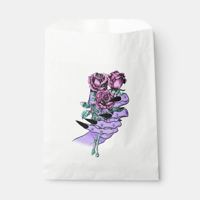 Gothic Bouquet Favor Bags Geschenktütchen (Vorderseite)