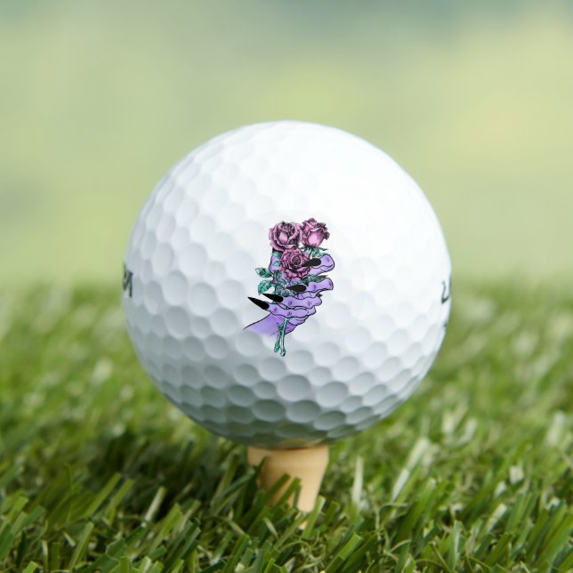 Gothic Bouquet Golf Balls Golfball (Insitu T-Shirt)