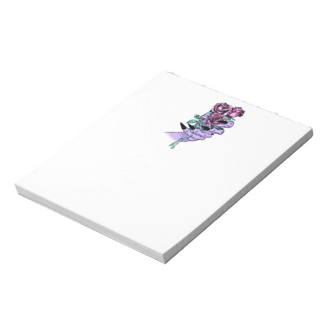 Gothic Bouquet Notizblock (Rotiert)