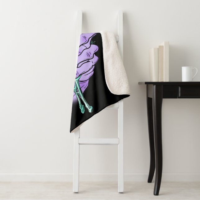 Gothic Bouquet Sherpa Blanket Sherpadecke (Beispiel)