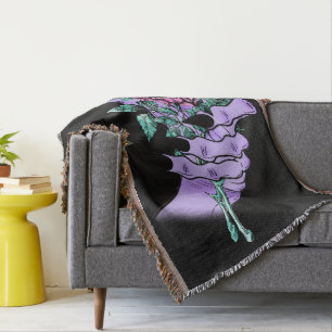 Gothic Bouquet Throw Decke