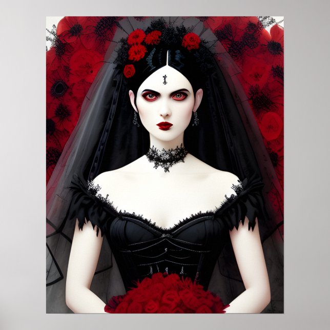 Gothic Braut Poster (Vorne)