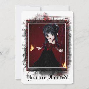 Gothic Bridal Dusche Einladung Little Devil