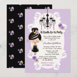 Gothic Bridal Shower Einladungen Hochzeitskleid