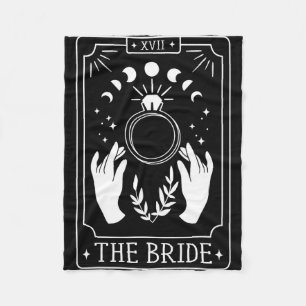 Gothic Bride Bridesmaid Tarot Brautparty Bachelo Fleecedecke