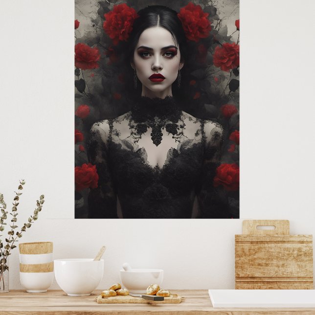 Gothic Bride Poster (Küche)