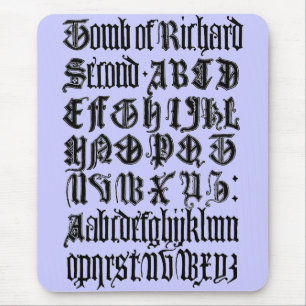 Gothic-Buchstaben-Mauspad Mousepad