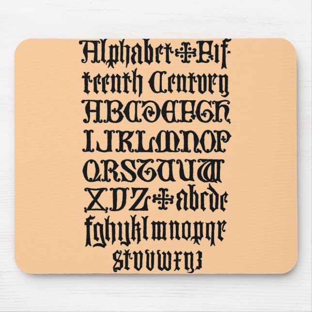 Gothic-Buchstaben-Mauspad Mousepad (Vorne)