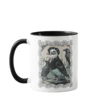 Gothic Budgie Edgar Allan Poe Inspiriert Parakeet