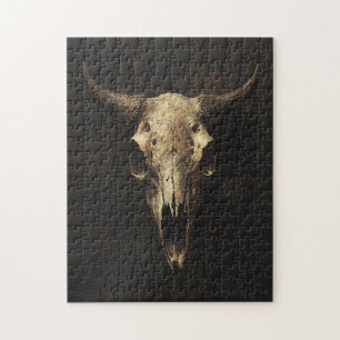 Gothic Bull Skull Decoupage
